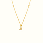Azra: Arabic initial necklace - عذراء