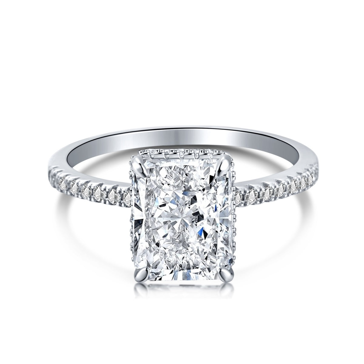 4.0 CT Radiant Aaliyah Ring