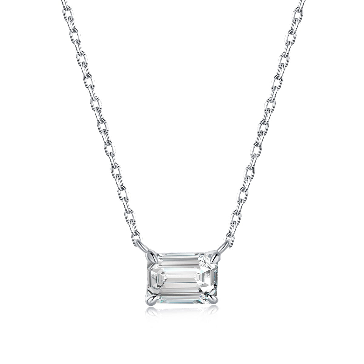 1.0 CT Emerald Cut Yasmin Necklace