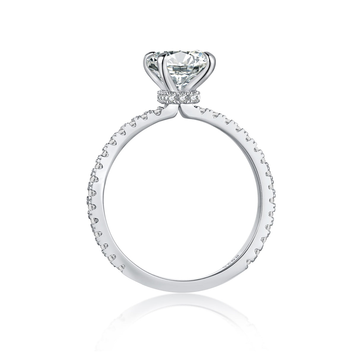 2.0 CT Cushion cut Inaya Ring