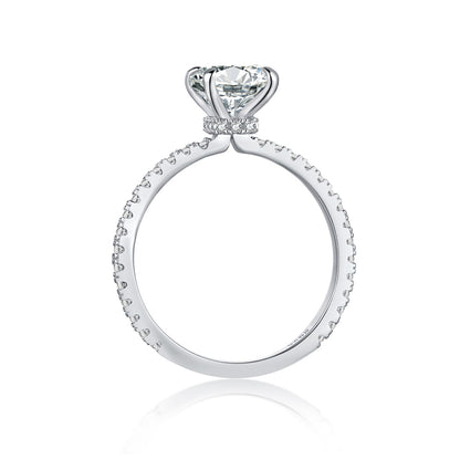 2.0 CT Cushion cut Inaya Ring