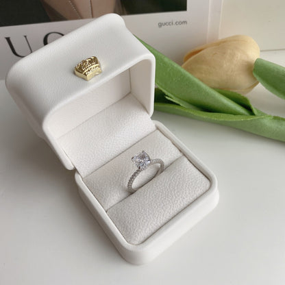 2.0 CT Cushion cut Inaya Ring