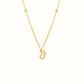 Azra: Arabic initial necklace - عذراء