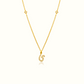 Azra: Arabic initial necklace - عذراء