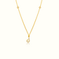 Azra: Arabic initial necklace - عذراء