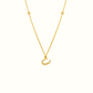 Azra: Arabic initial necklace - عذراء