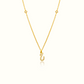 Azra: Arabic initial necklace - عذراء