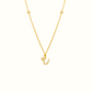 Azra: Arabic initial necklace - عذراء