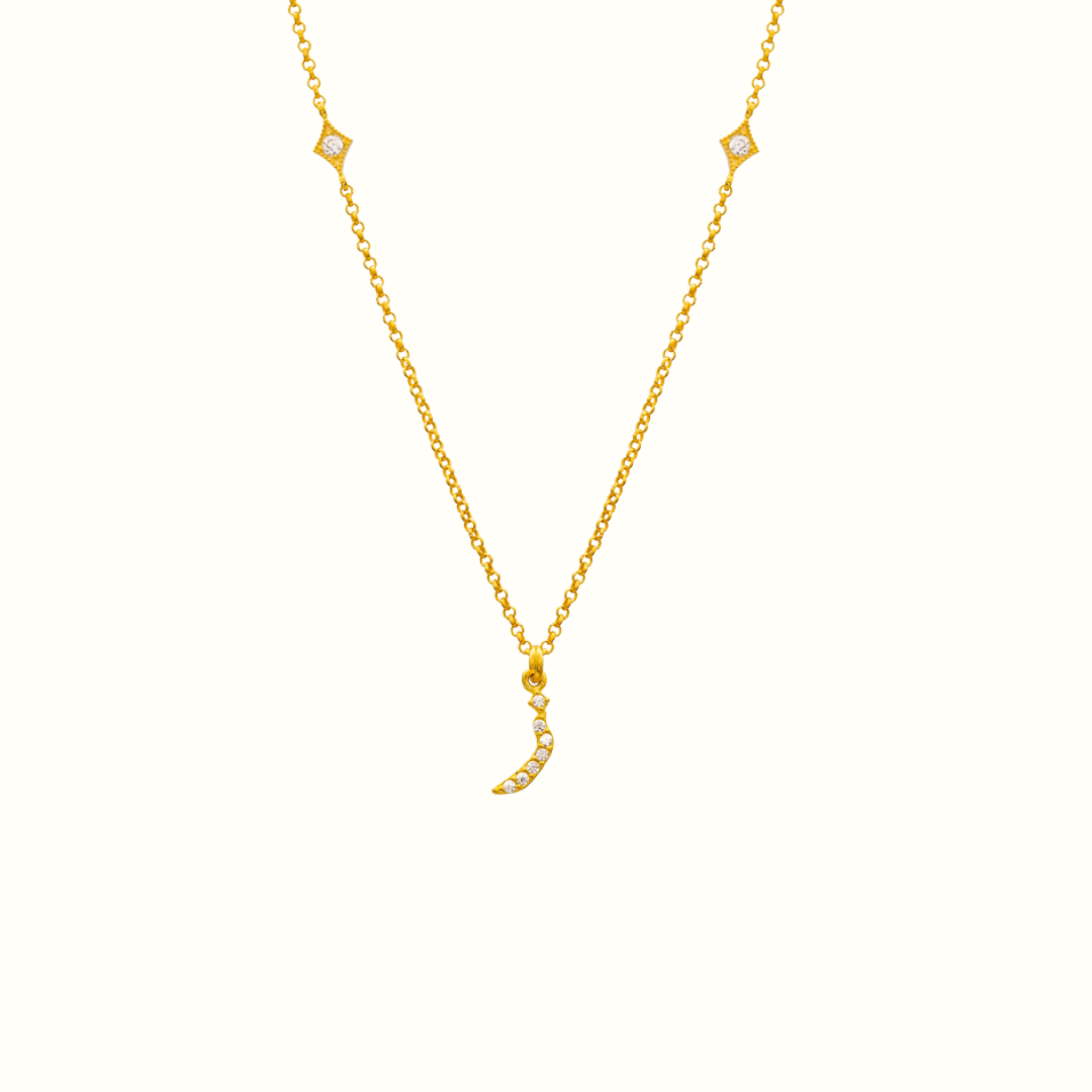 Azra: Arabic initial necklace - عذراء