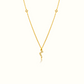 Azra: Arabic initial necklace - عذراء