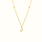 Azra: Arabic initial necklace - عذراء