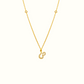 Azra: Arabic initial necklace - عذراء