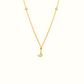 Azra: Arabic initial necklace - عذراء
