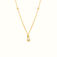 Azra: Arabic initial necklace - عذراء