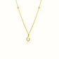 Azra: Arabic initial necklace - عذراء