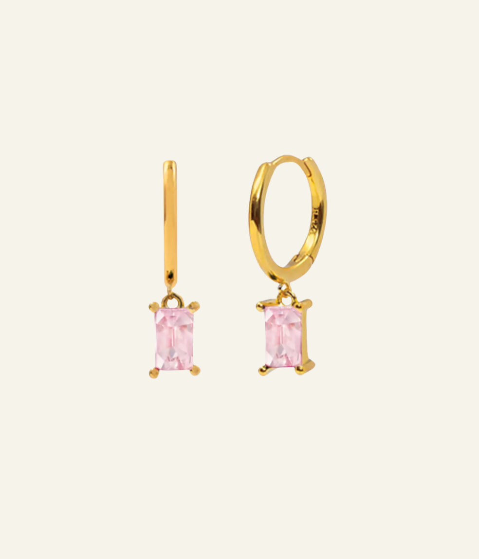 Aria Pink drop Earring