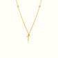 Azra: Arabic initial necklace - عذراء
