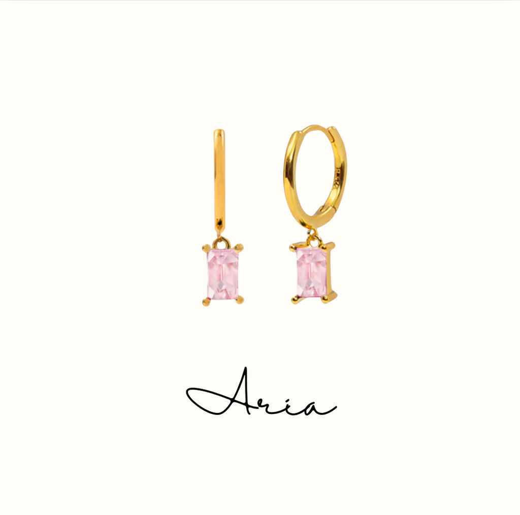 Aria Pink drop Earring