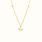 Azra: Arabic initial necklace - عذراء