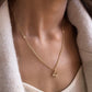 Azra: Arabic initial necklace - عذراء