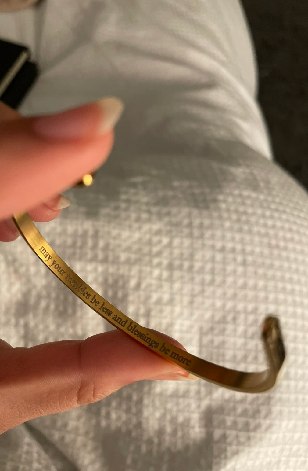 Ayat Engraved Cuff - Pre order only