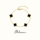 Elham Black Clover bracelet