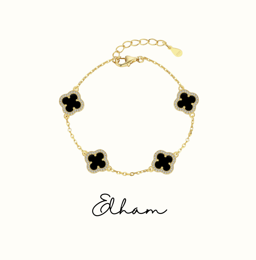 Elham Black Clover bracelet