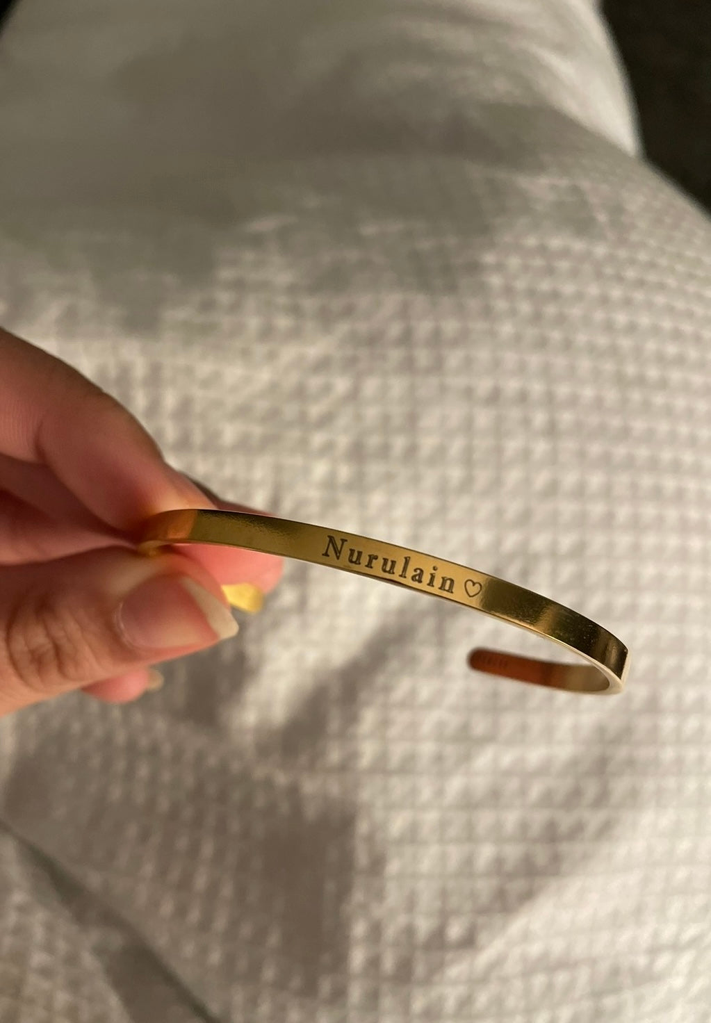 Ayat Engraved Cuff - Pre order only