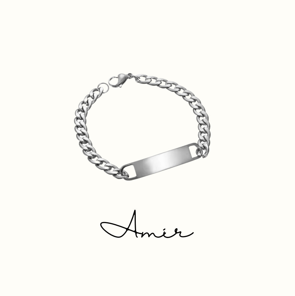 Amir engraved bracelet