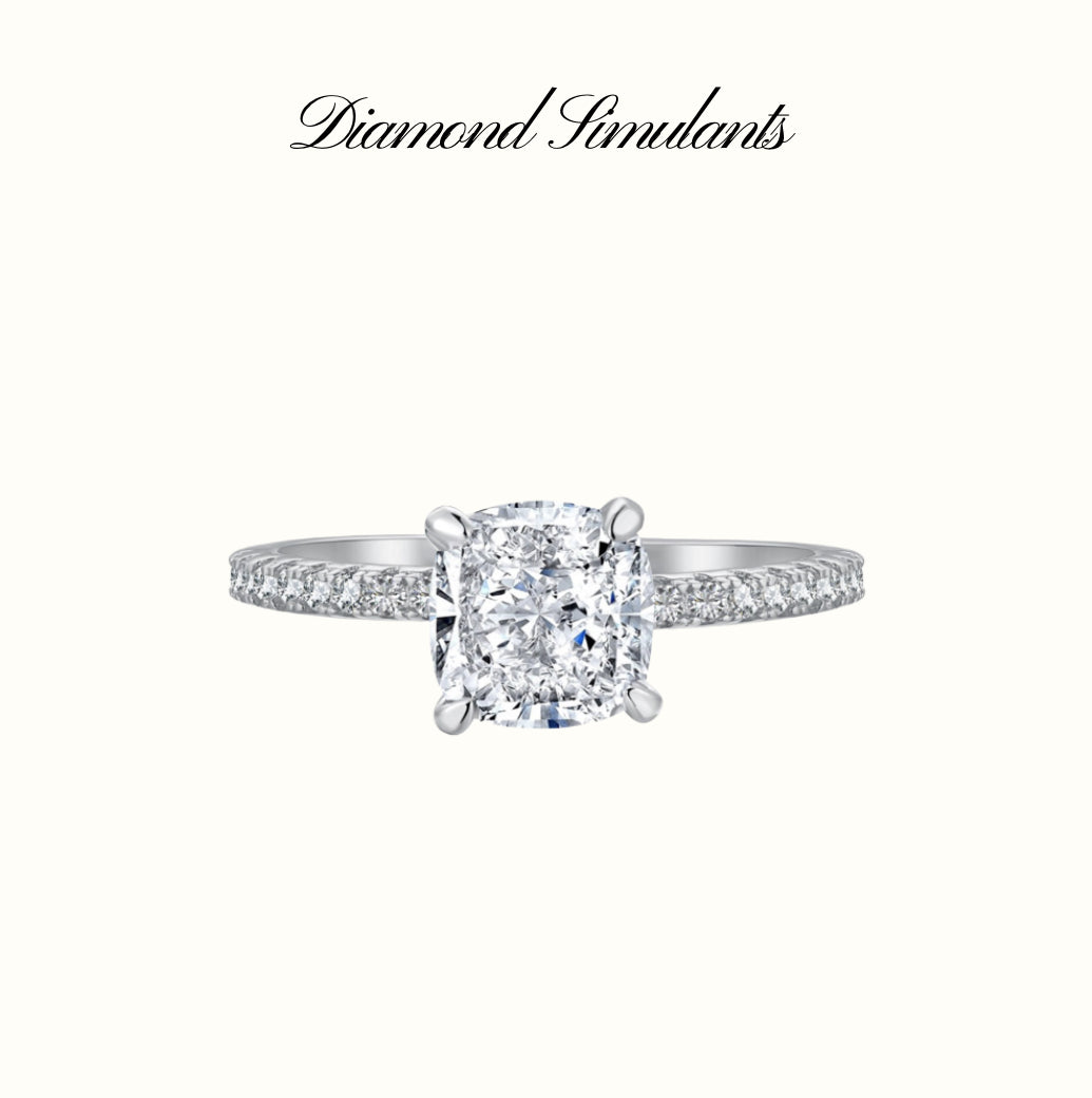 2.0 CT Cushion cut Inaya Ring