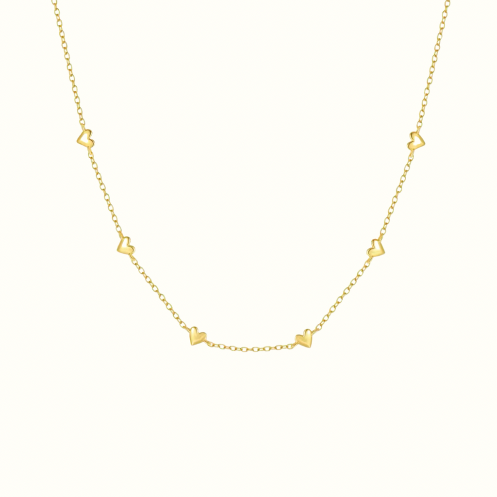 Tahlia: String of Hearts Necklace - تحلية