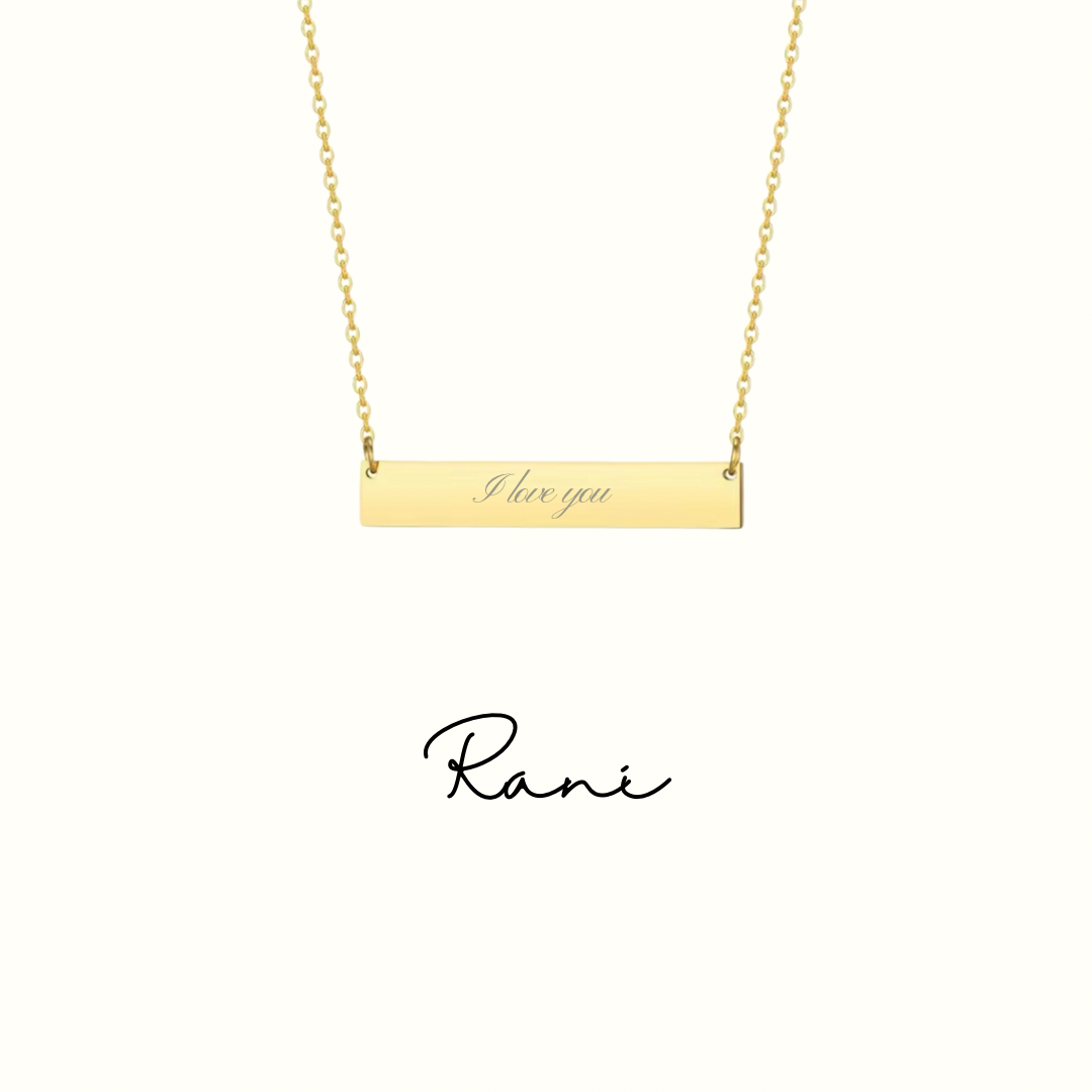 Rani Engraved necklace