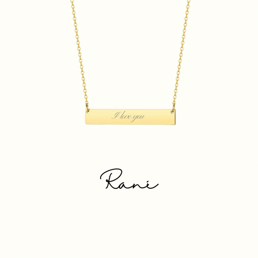 Rani Engraved necklace