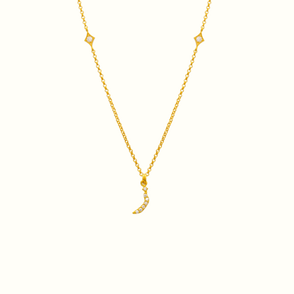 Azra Arabic initial necklace