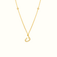 Azra: Arabic initial necklace - عذراء