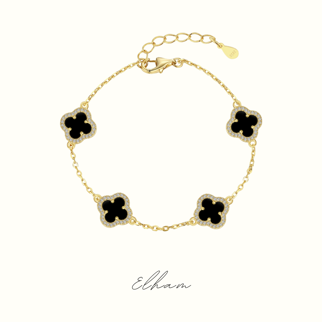 Elham Black Clover bracelet