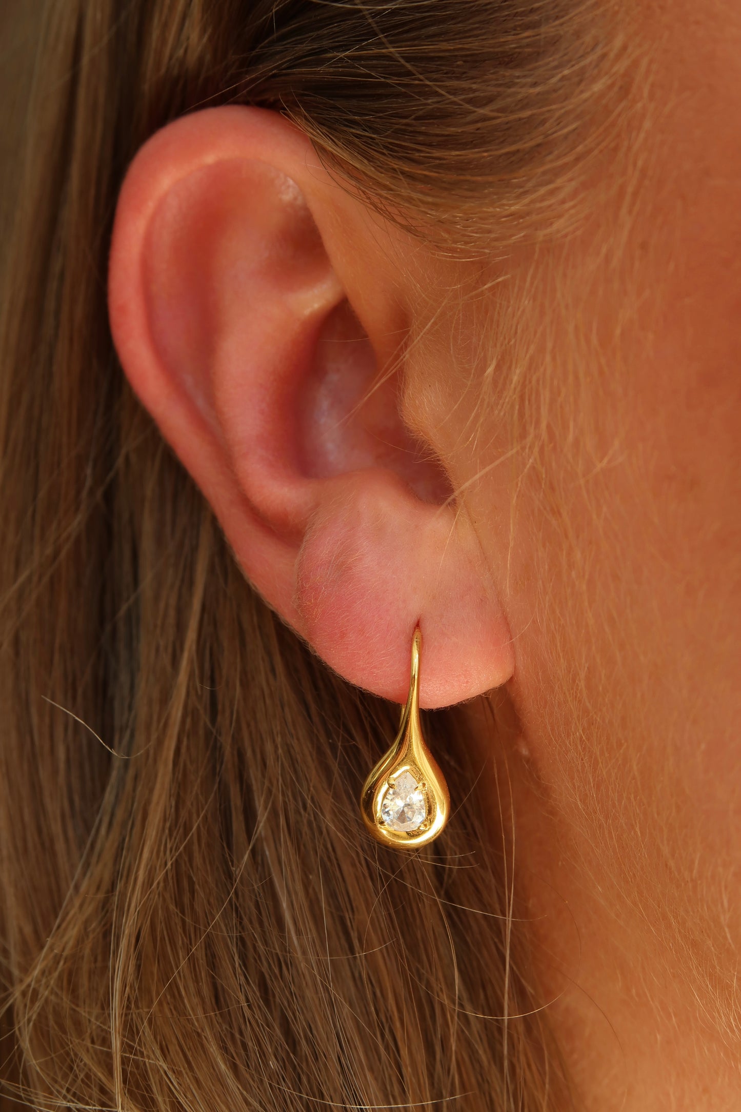 Pear Hook Earrings
