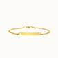 Amina Engraved curb Bracelet
