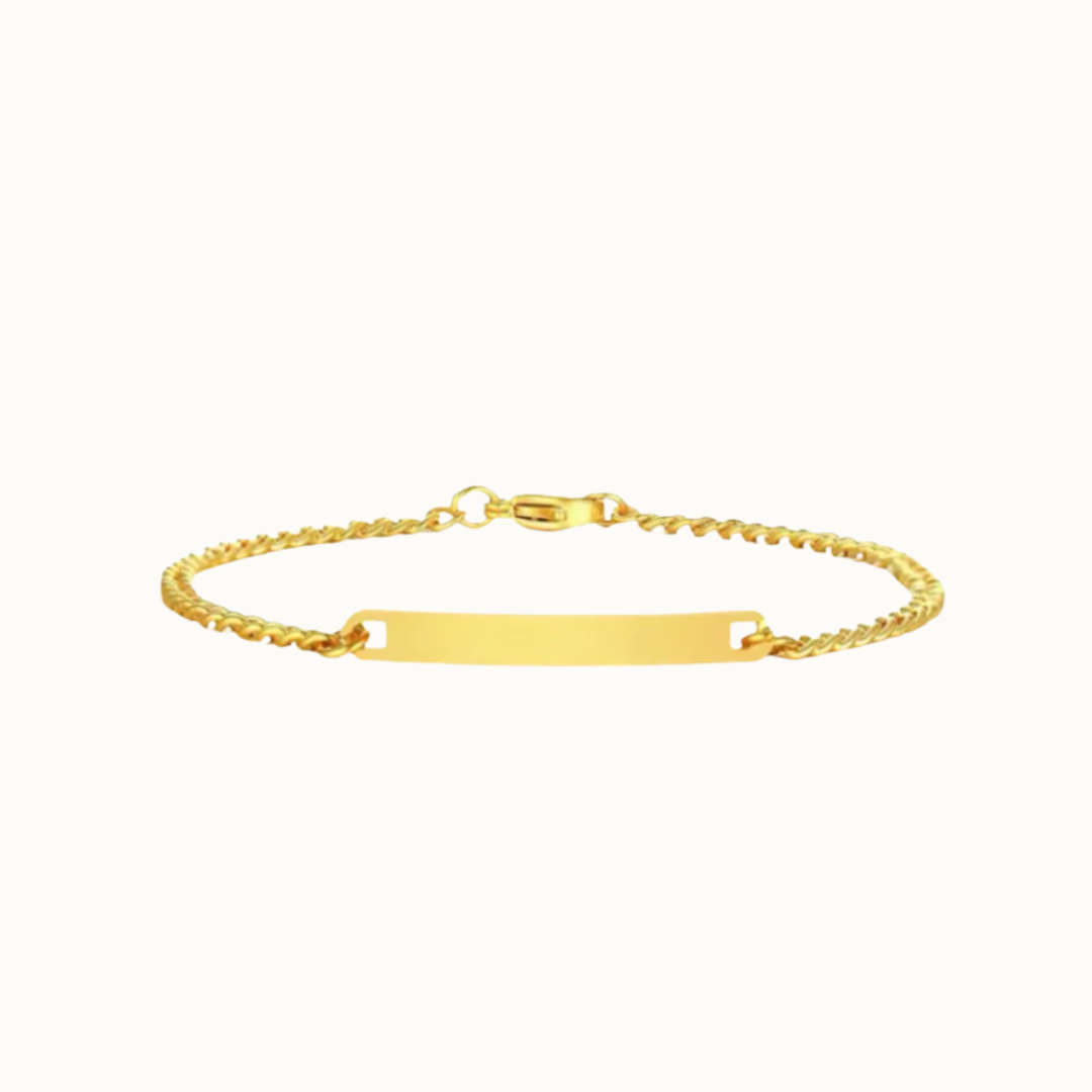 Amina Engraved curb Bracelet