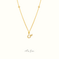 Azra: Arabic initial necklace - عذراء